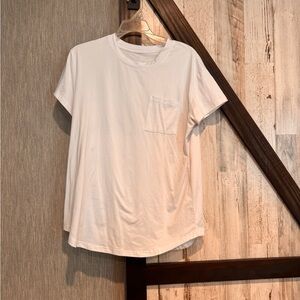 SHEIN Men's White Short Sleeve Pocket Tee